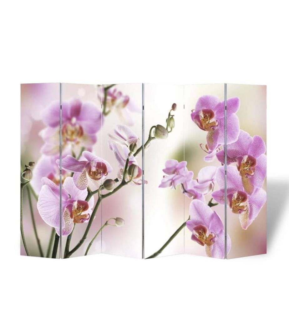 Cloison de séparation pliable 217x170 cm Fleur