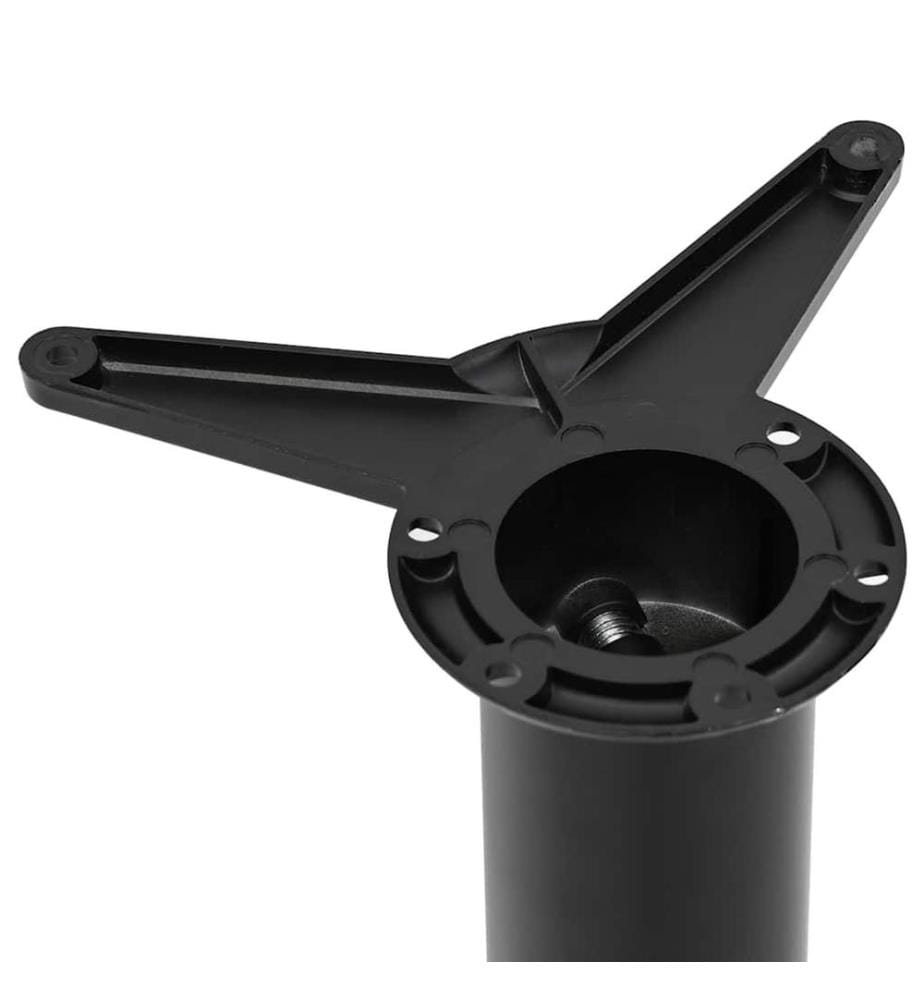 4 pieds de table réglables en hauteur 710 mm Noir