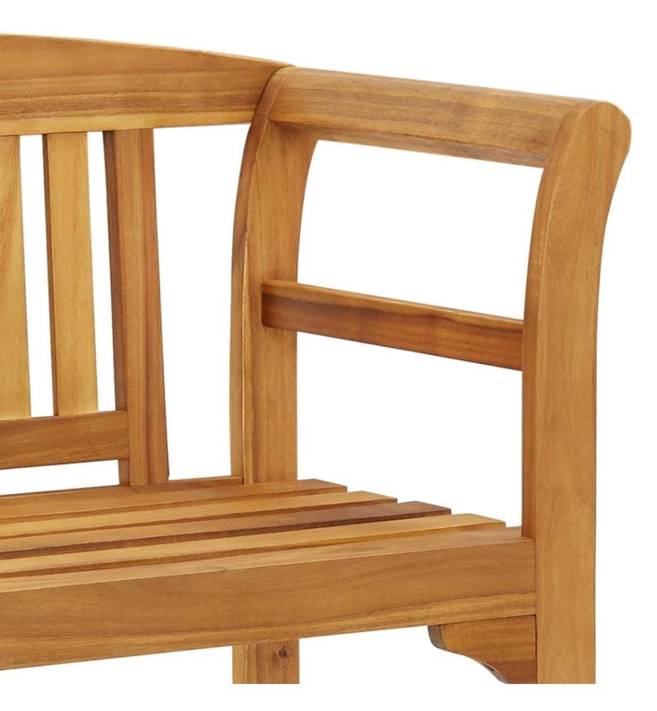 Banc de jardin 114 cm bois d'acacia solide