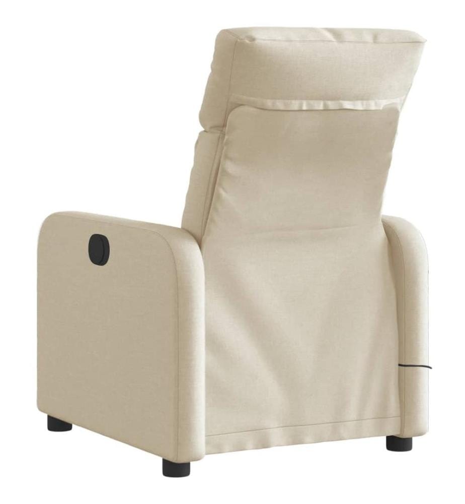 Massagesessel Elektrisch Creme Stoff