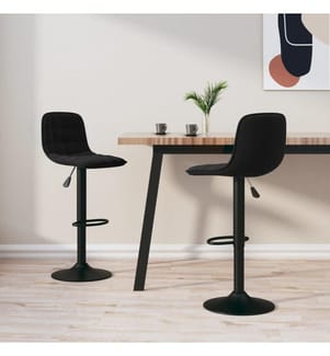 Barhocker 2 Stk. Schwarz Samt