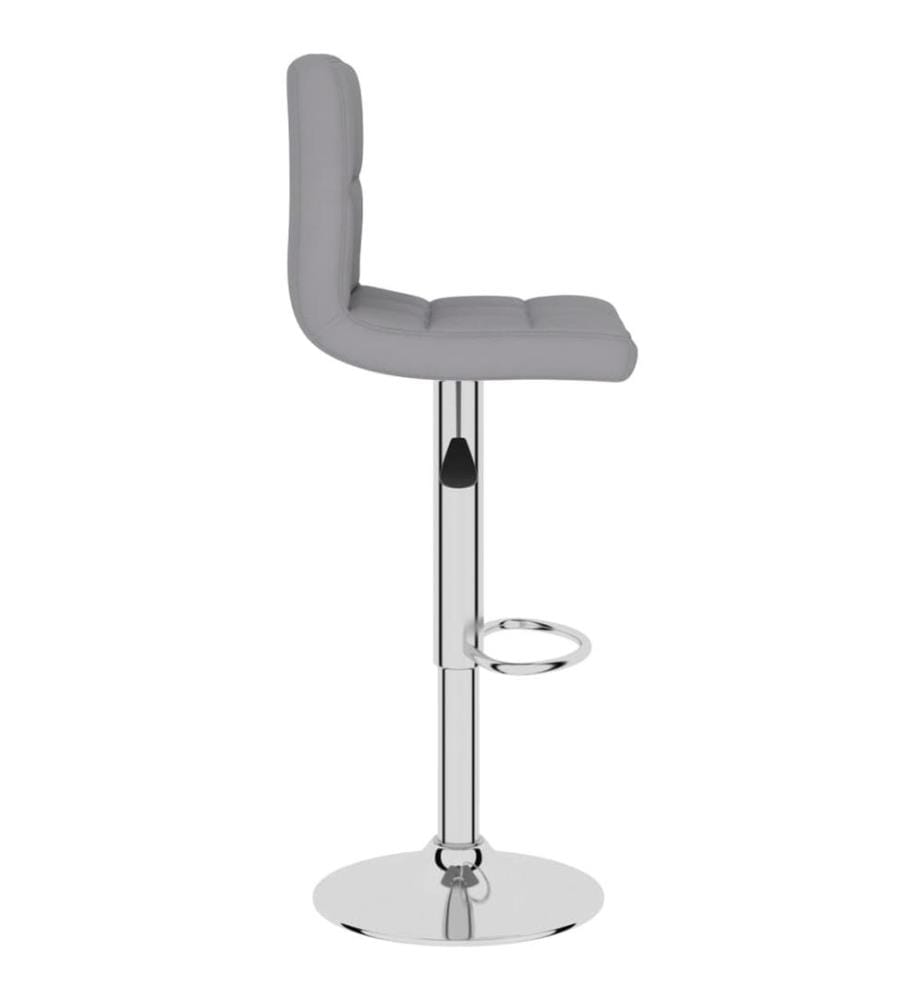 Barhocker 2 Stk. Hellgrau Stoff