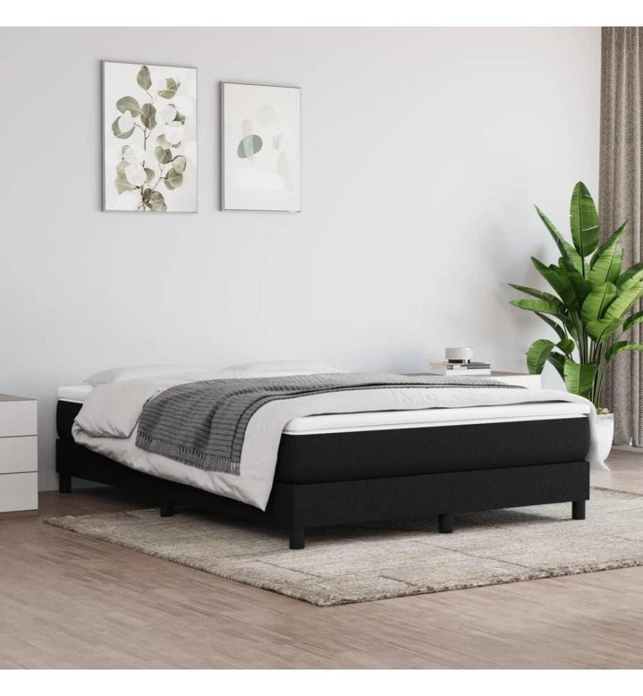Taschenfederkernmatratze Schwarz 140x200x20 cm Stoff