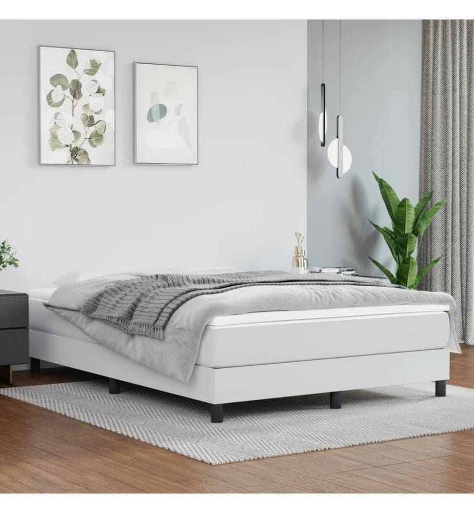 Matelas de lit à ressorts ensachés Blanc 140x200x20 cm
