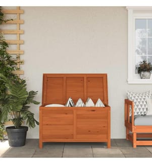 Gartentruhe 99x49,5x58,5 cm Massivholz Tanne