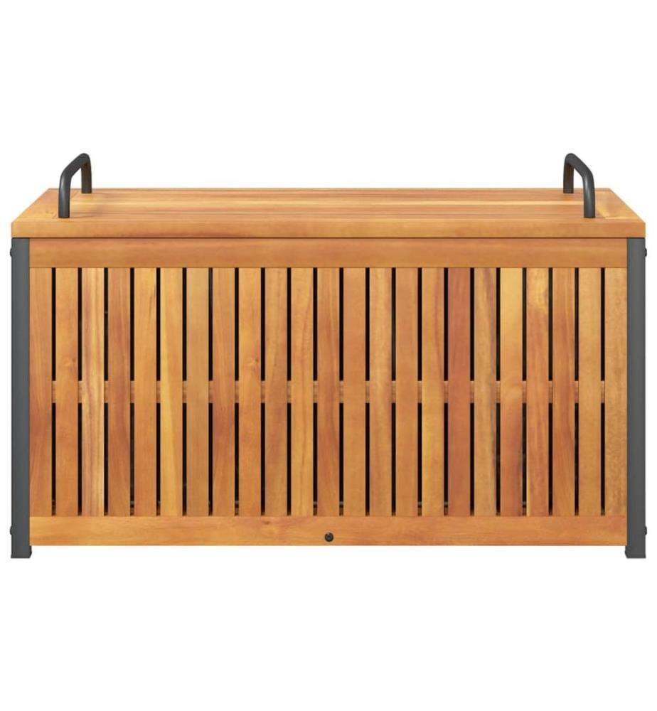 Gartenbox 85x45x45/53 cm Massivholz Akazie und Stahl