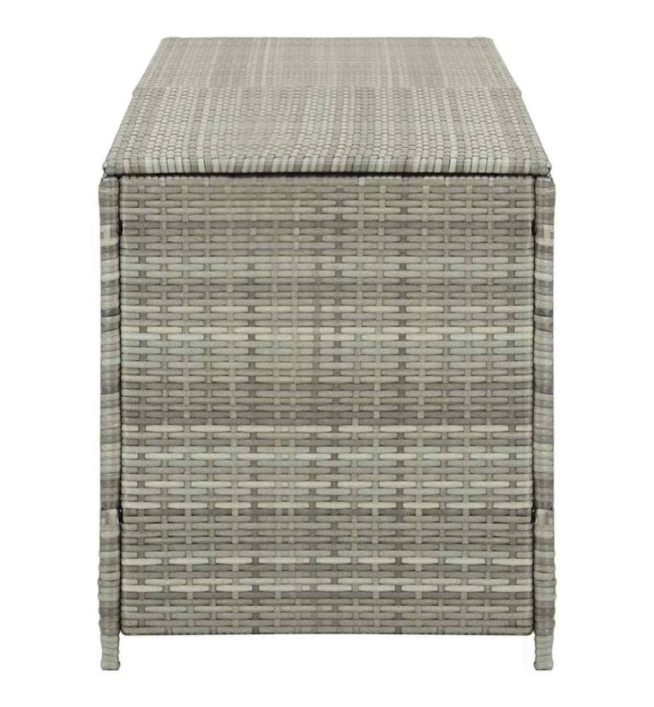 Gartenbox Poly Rattan 200x50x60 cm Grau