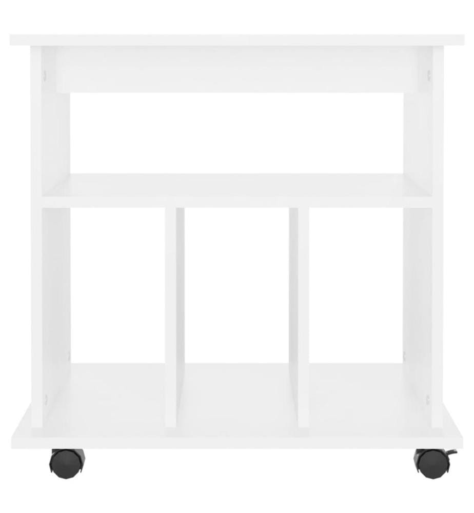 Rollschrank Weiss 60x45x60 cm Holzwerkstoff