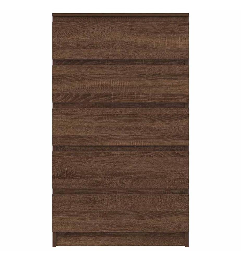 Commode Chêne marron 60x36x103 cm Bois d'ingénierie