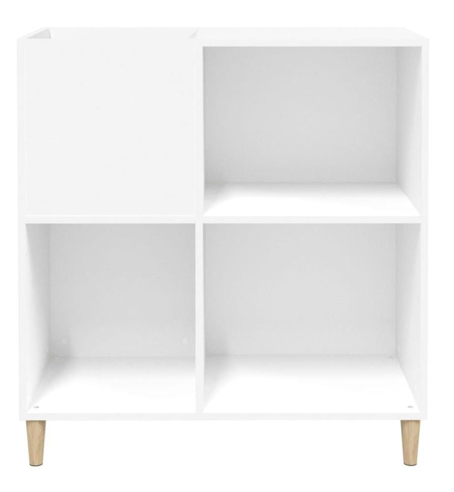 Plattenschrank Weiss 84,5x38x89 cm Holzwerkstoff