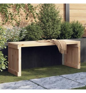 Gartenbank Ausziehbar 212,5x40,5x45 cm Massivholz Kiefer