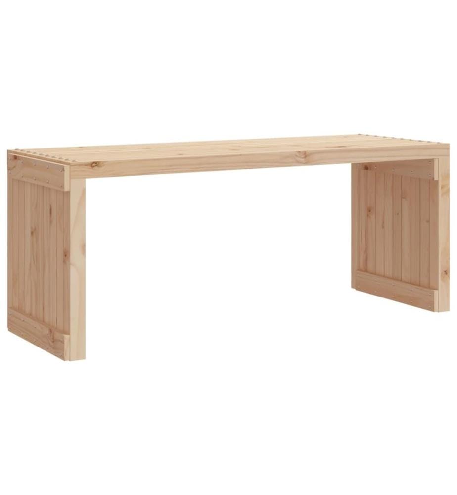 Banc de jardin extensible 212,5x40,5x45 cm bois massif de pin