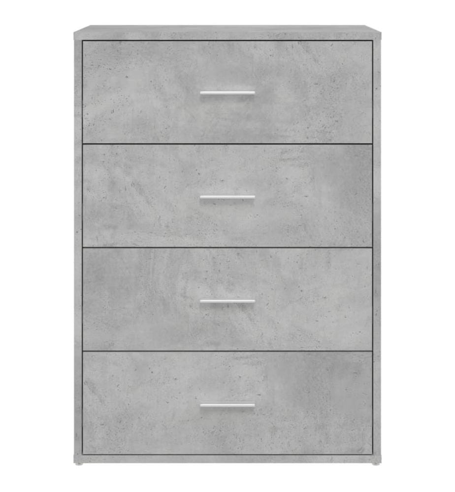 Sideboard Betongrau 60x31x84 cm Holzwerkstoff