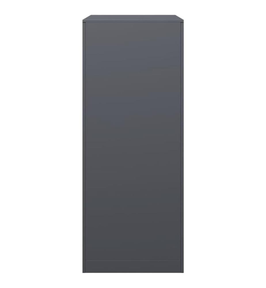 Brennholzregal Anthrazit 60x40x100 cm Stahl
