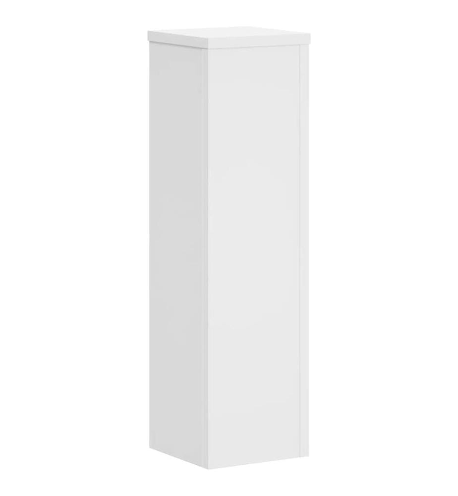 Supports pour plantes 2 pcs blanc 17x17x60 cm bois d'ingénierie