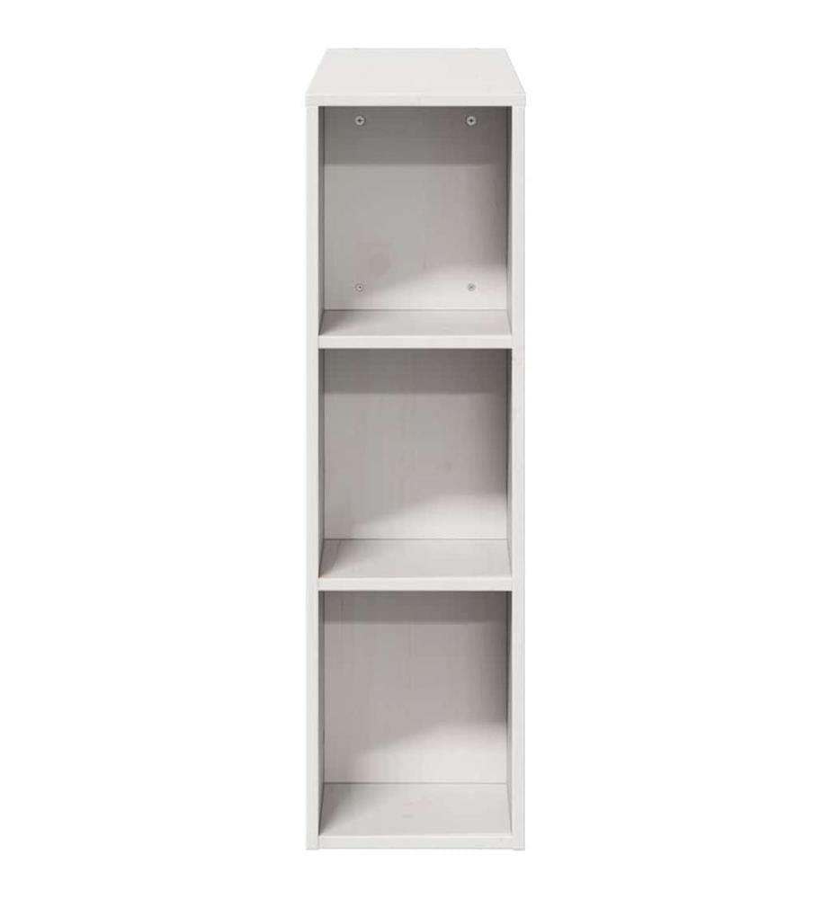 Tête de lit avec rangement blanc 100 cm bois massif de pin