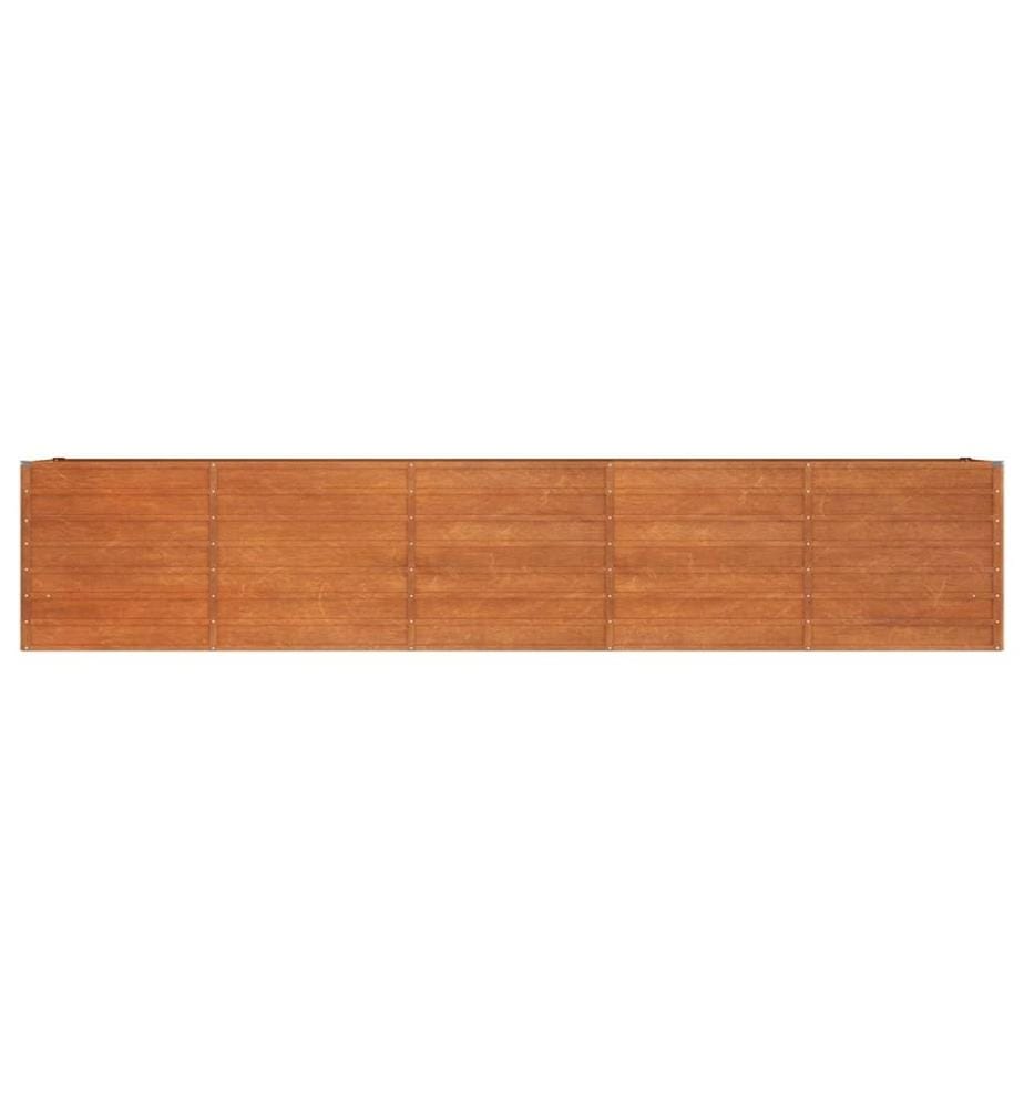 Hochbeet Rostig 400x80x77 cm Cortenstahl