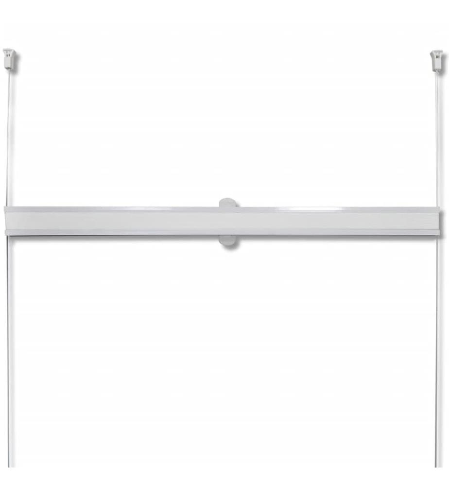 Verdunklungsplissee 80×200 cm Weiss