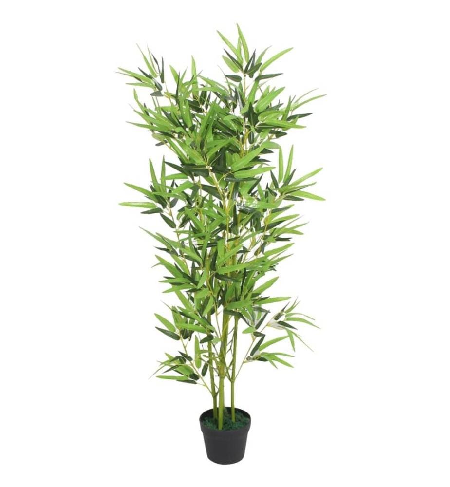 Künstliche Bambuspflanze mit Topf 120 cm Grün