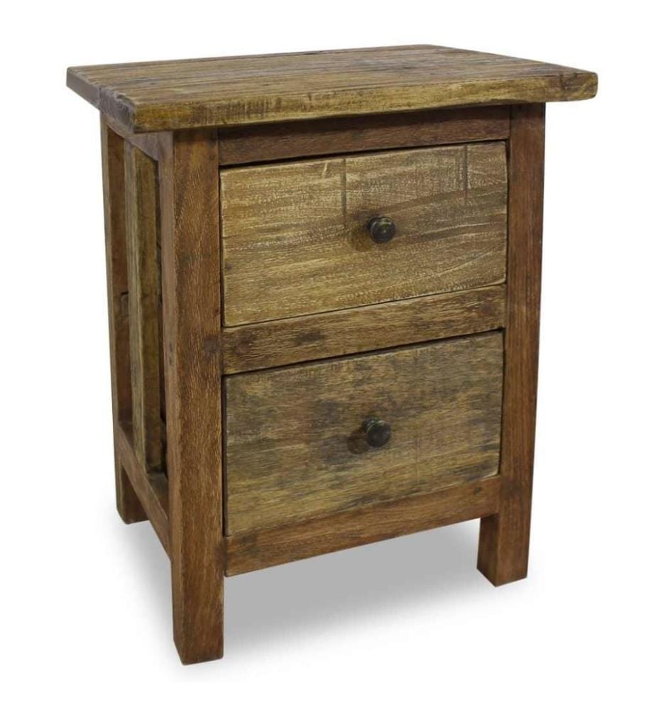 Nachttisch Altholz Massiv 40 x 30 x 51 cm