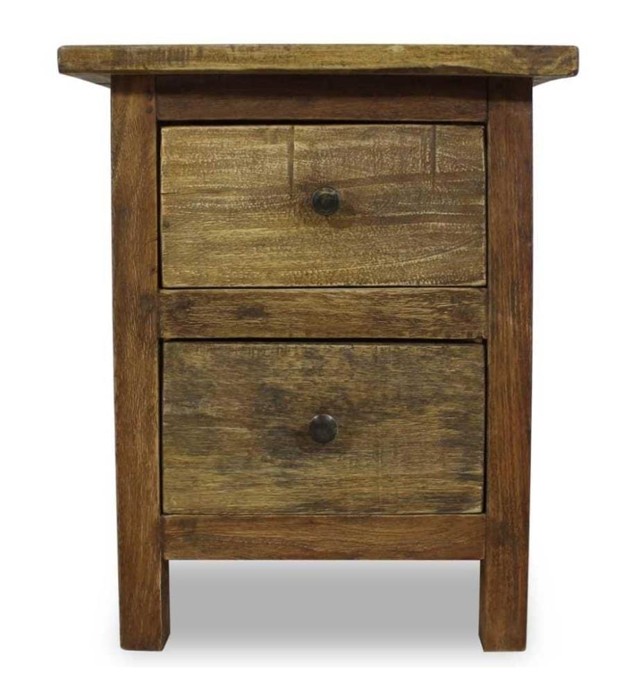 Nachttisch Altholz Massiv 40 x 30 x 51 cm