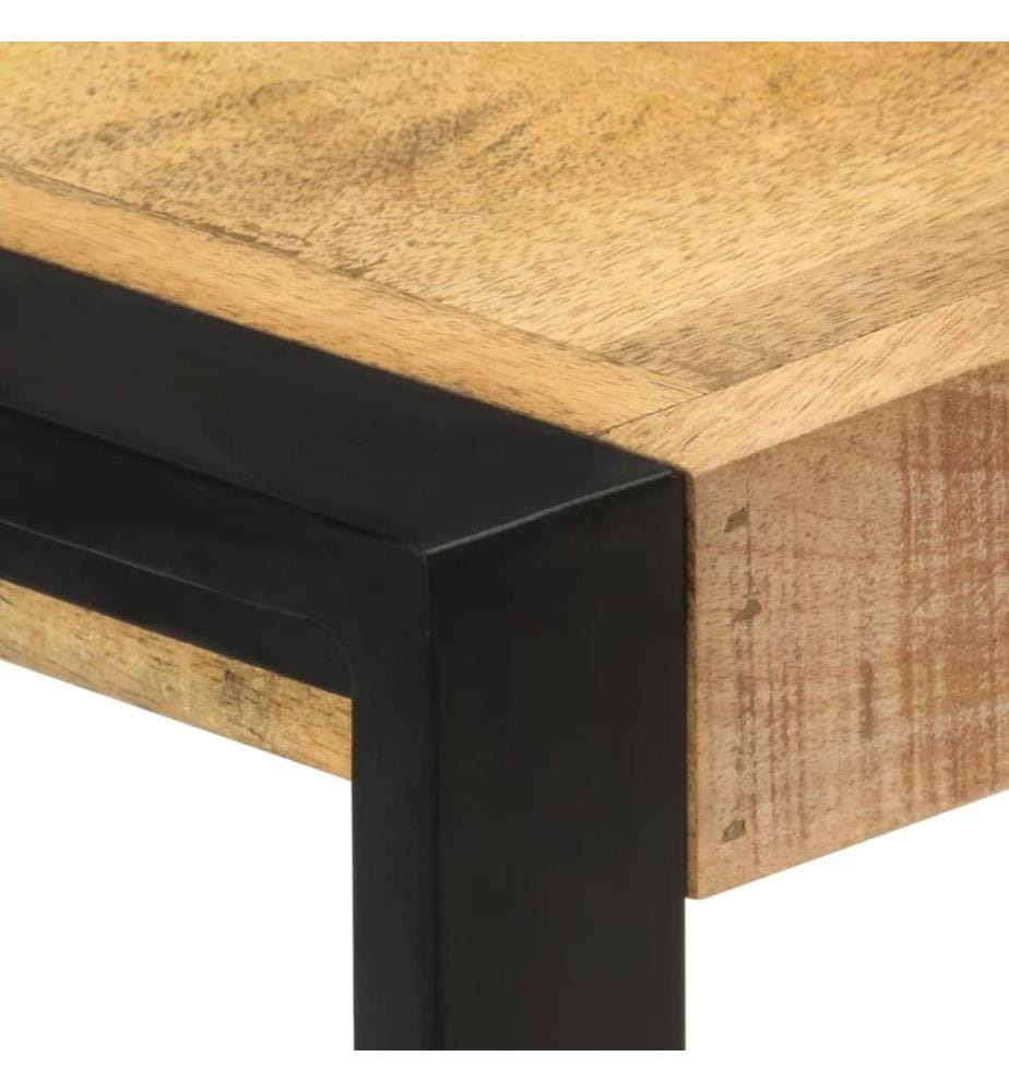 Beistellschrank 120 x 30 x 75 cm Massivholz Mango