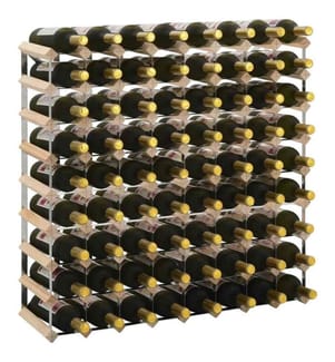 Weinregal für 72 Flaschen Massivholz Kiefer
