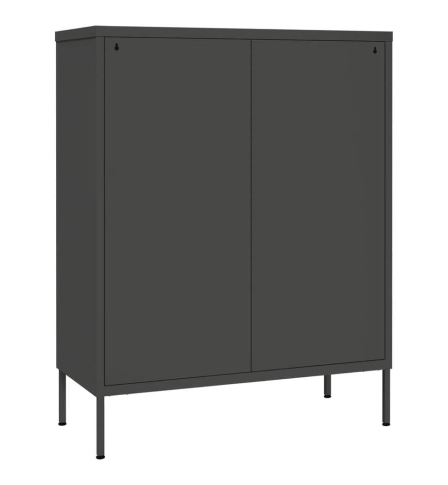 Schubladenschrank Anthrazit 80x35x101,5 cm Stahl