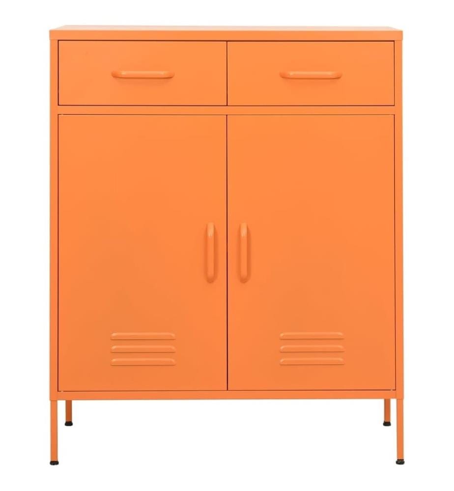 Lagerschrank Orange 80x35x101,5 cm Stahl