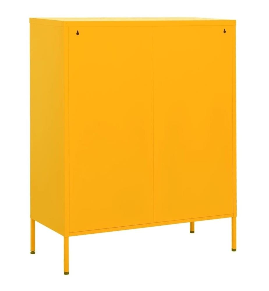 Lagerschrank Senfgelb 80x35x101,5 cm Stahl
