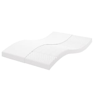 Matelas en mousse blanc 120x200 cm 7 zones dureté 20 ILD