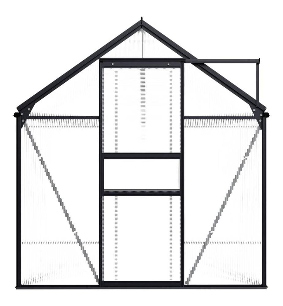 Gewächshaus Anthrazit Aluminium 7,03 m²
