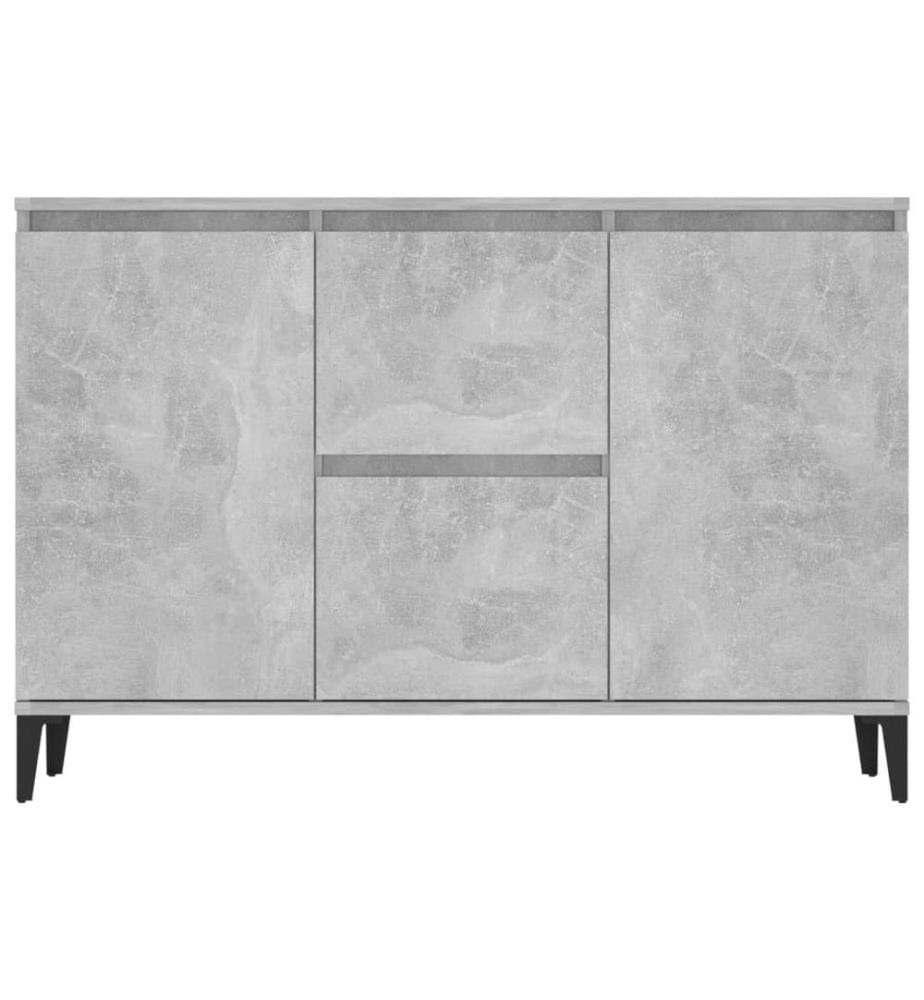 Sideboard Betongrau 104x35x70 cm Holzwerkstoff