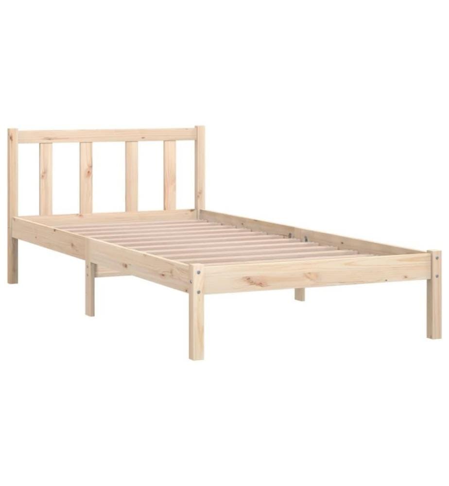 Cadre de lit Bois de pin massif 90x200 cm