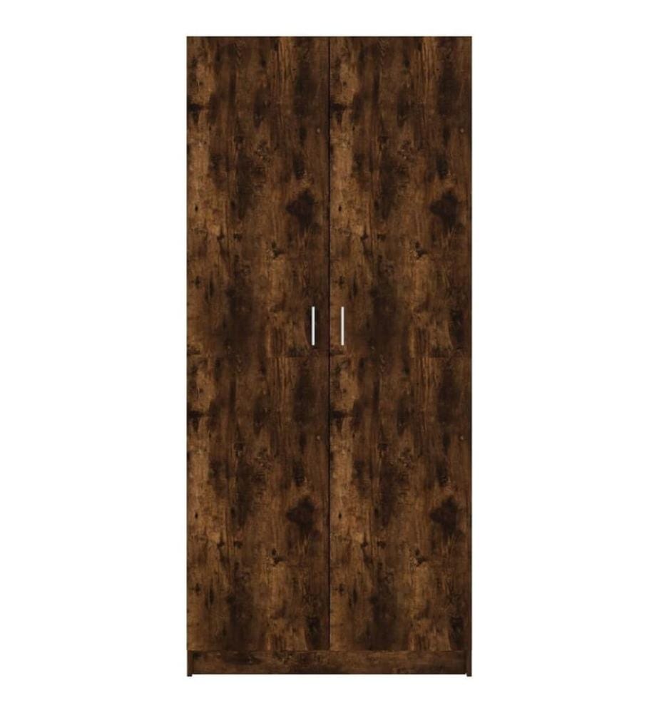 Kleiderschrank Räuchereiche 80x52x180 cm Holzwerkstoff