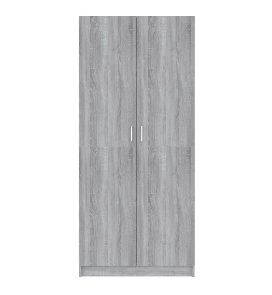 Kleiderschrank Grau Sonoma 80x52x180 cm Holzwerkstoff