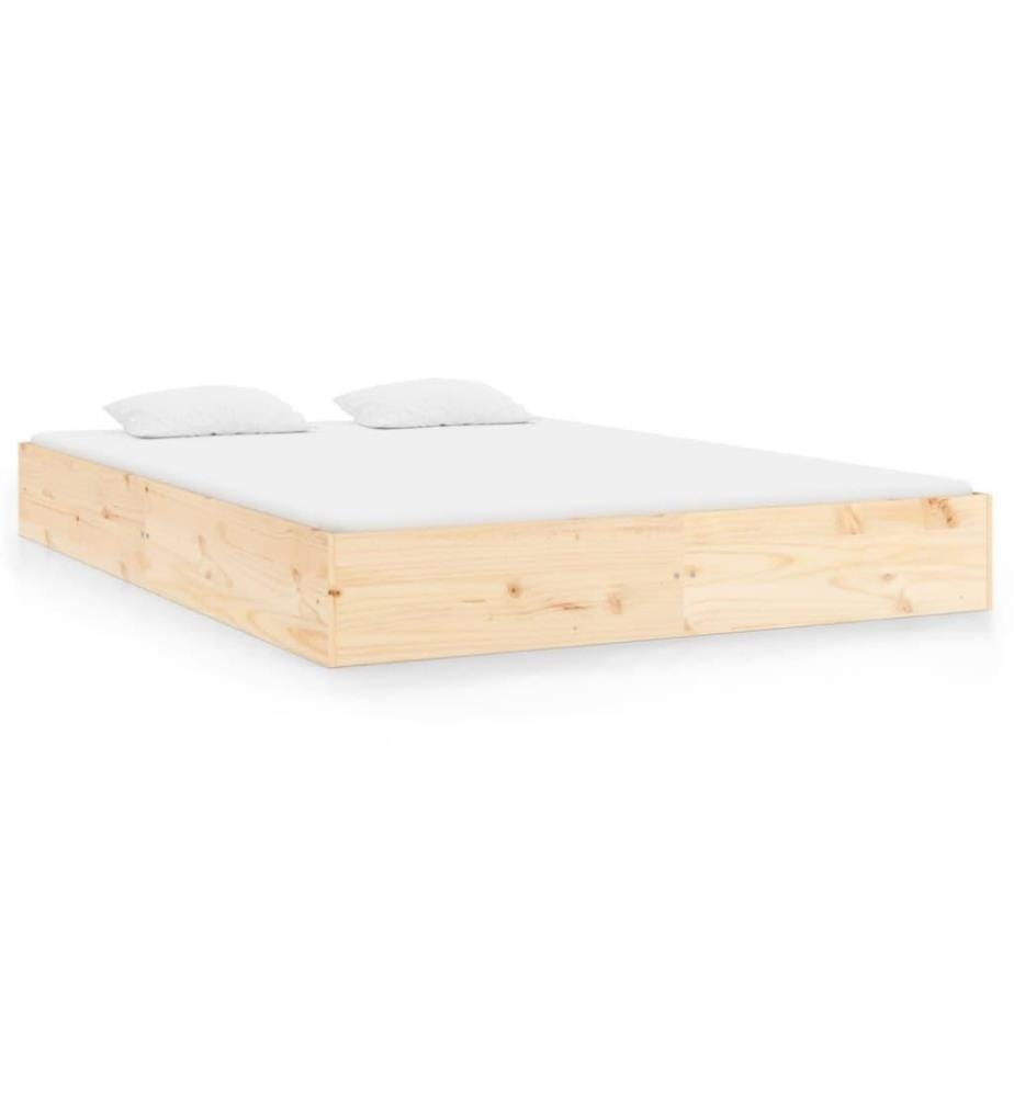 Cadre de lit Bois massif 200x200 cm