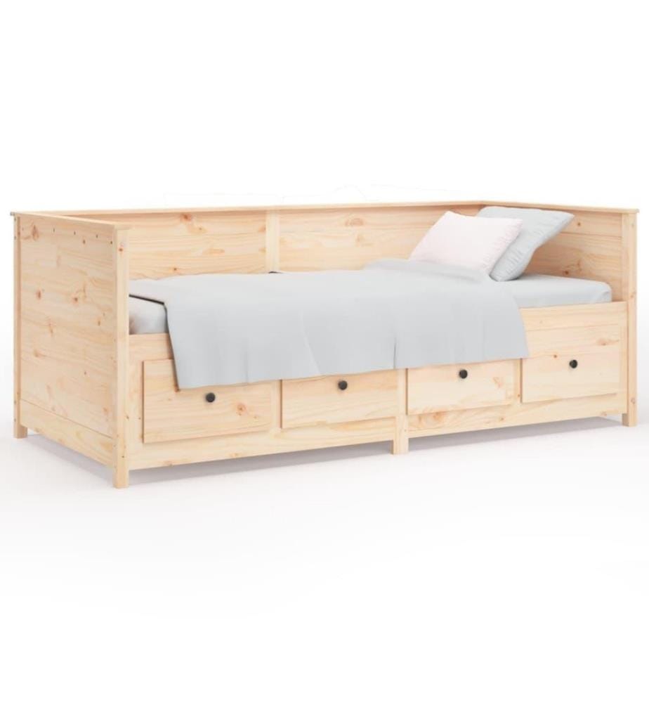 Lit de jour 75x190 cm Bois de pin massif