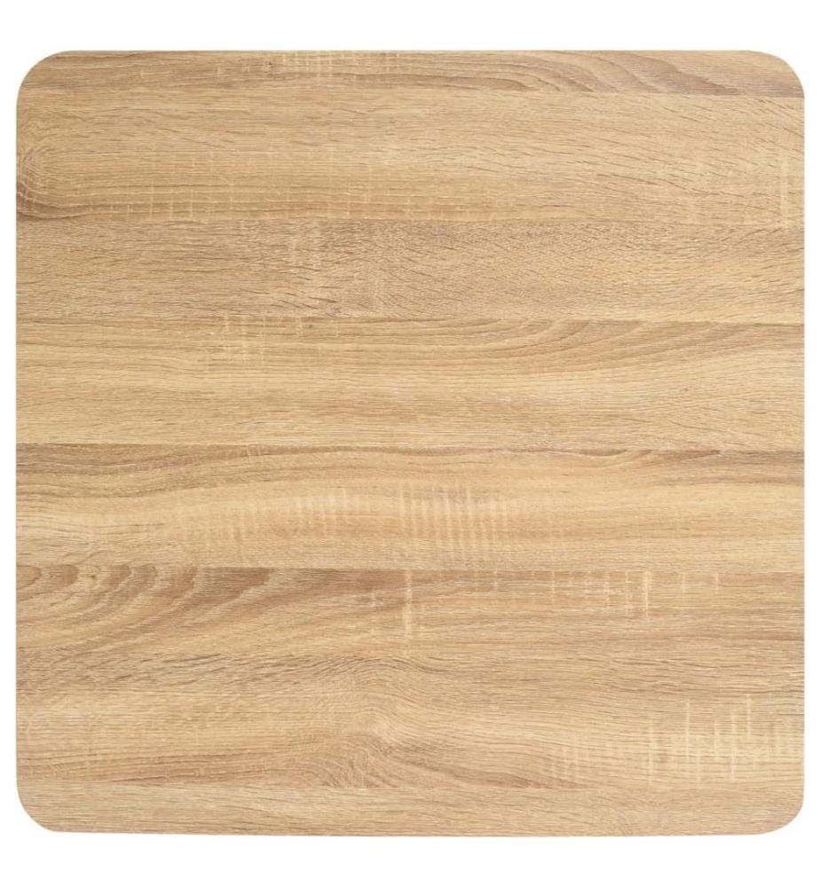 Table de bistro marron clair 60x60 cm MDF