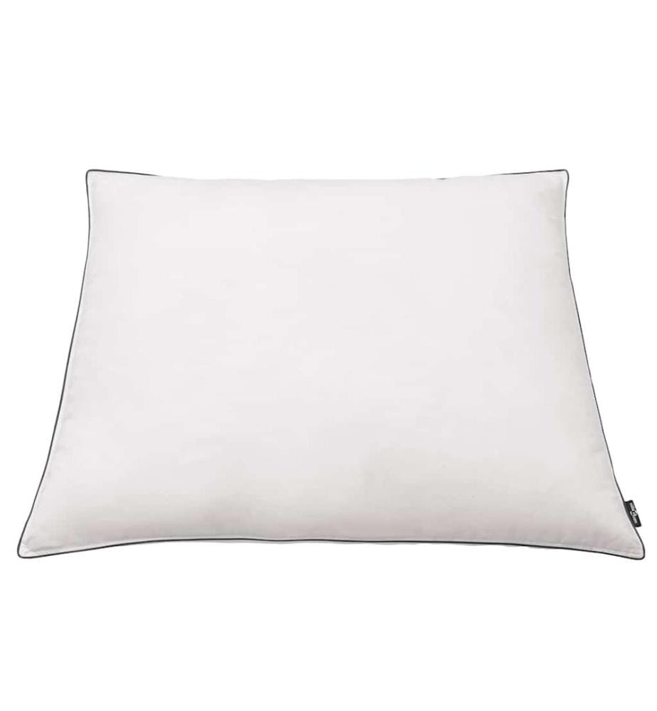 Oreiller lot de 2 Remplissage de duvet léger 80 x 80 cm Blanc
