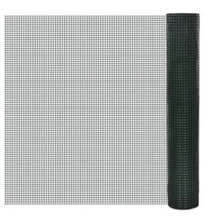Grillage Acier galvanisé et revêtement en PVC 25 x 1 m Vert