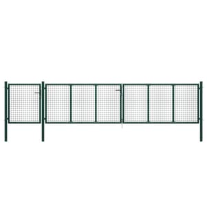 Portail de jardin Acier 500 x 100 cm Vert