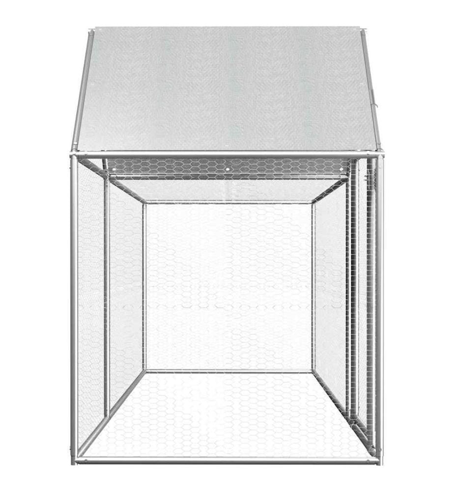 Hühnerstall 3x1x1,5 m Verzinkter Stahl
