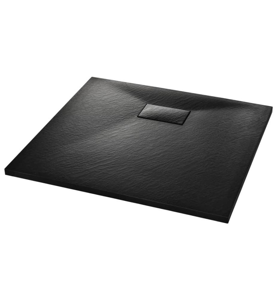 Duschwanne SMC Schwarz 90×80 cm