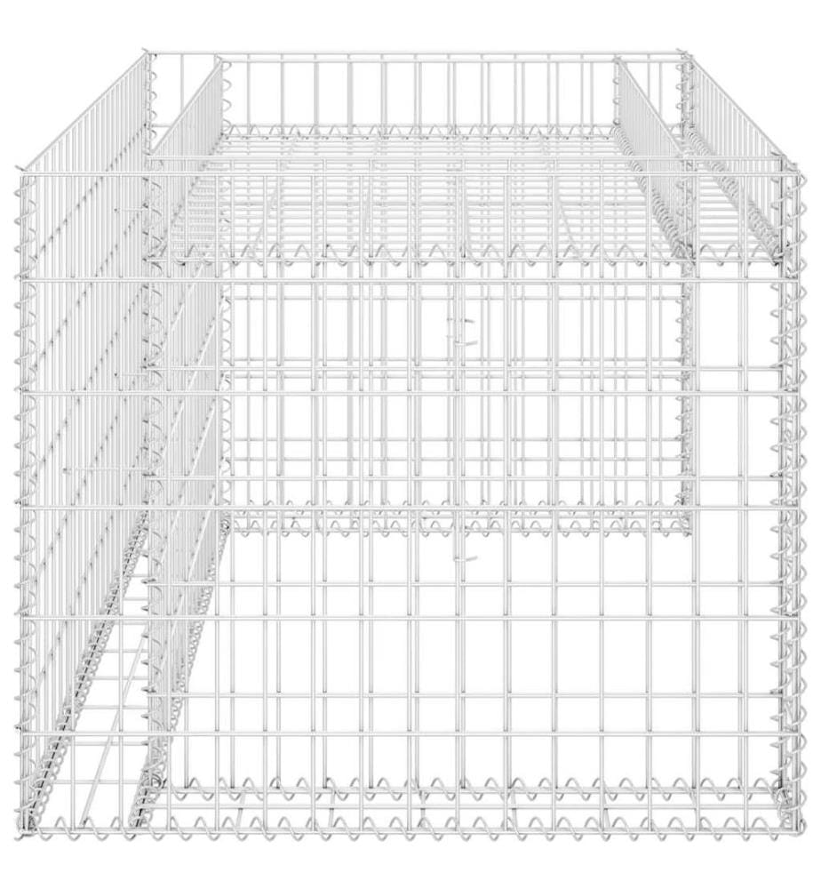 Rasenmäher-Garage mit Hochbeet 110x80x60 cm Stahldraht