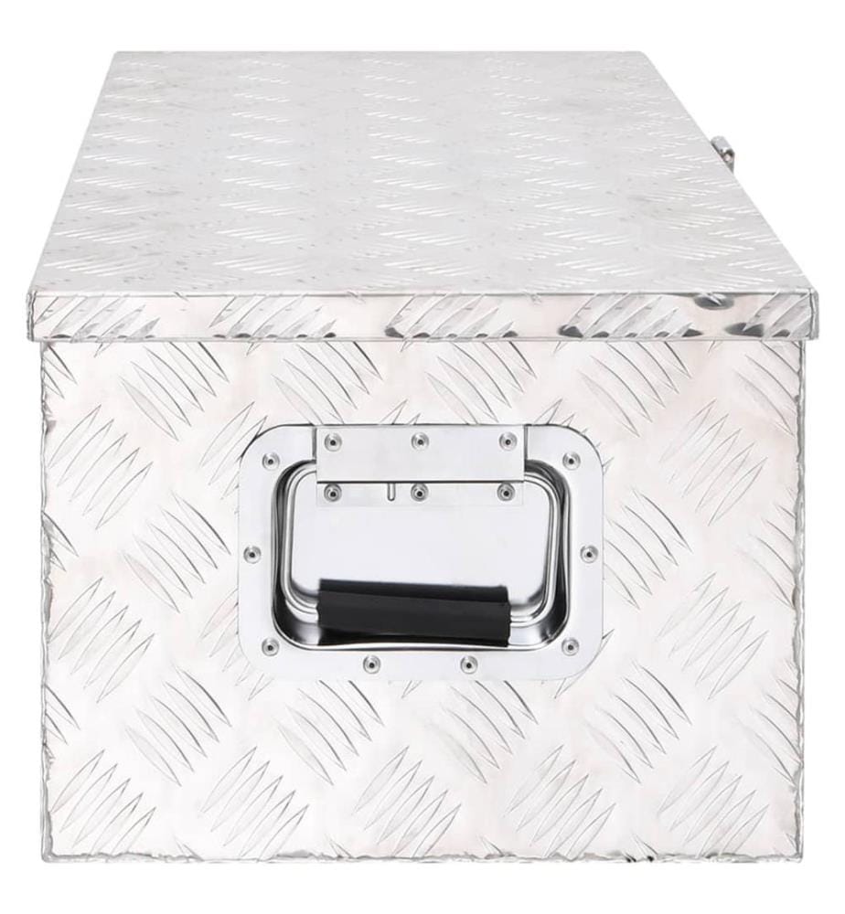 Aufbewahrungsbox Silbern 80x39x30 cm Aluminium
