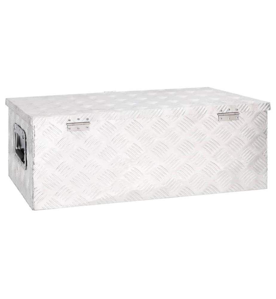 Aufbewahrungsbox Silbern 80x39x30 cm Aluminium