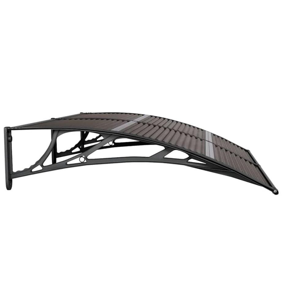 Türvordach Schwarz 150x100 cm Polycarbonat