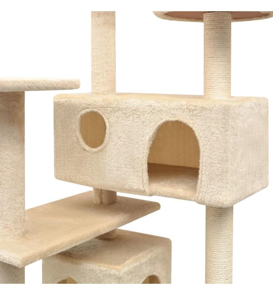 Katzen-Kratzbaum Sisal 125 cm Beige