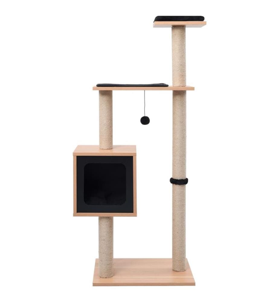 Arbre à chat avec tapis à gratter en sisal 123 cm